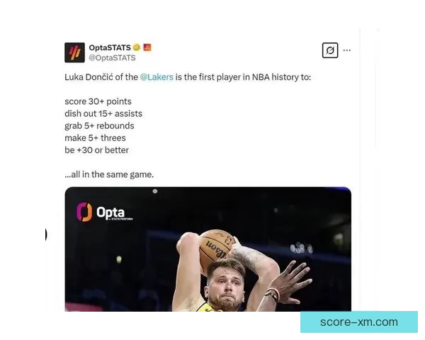 詹姆斯创NBA新纪录 东契奇42分助力刷新队史第一人